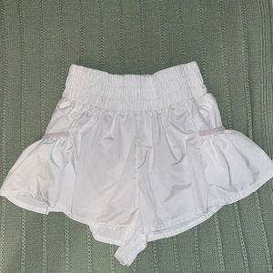 Free people get your flirt on shorts white size S